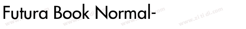 Futura Book Normal字体转换